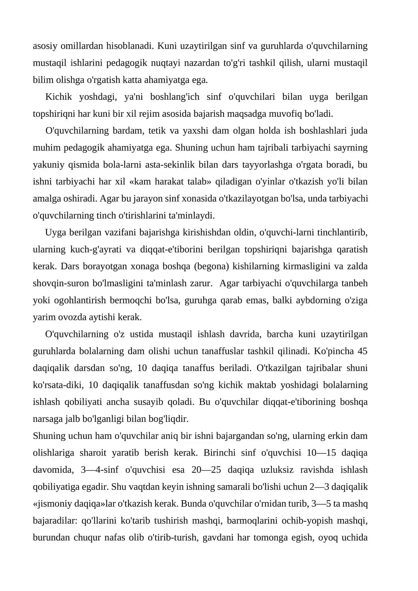 Sinf va guruhlar ishiga pedagogik rahbarlik qilish 4