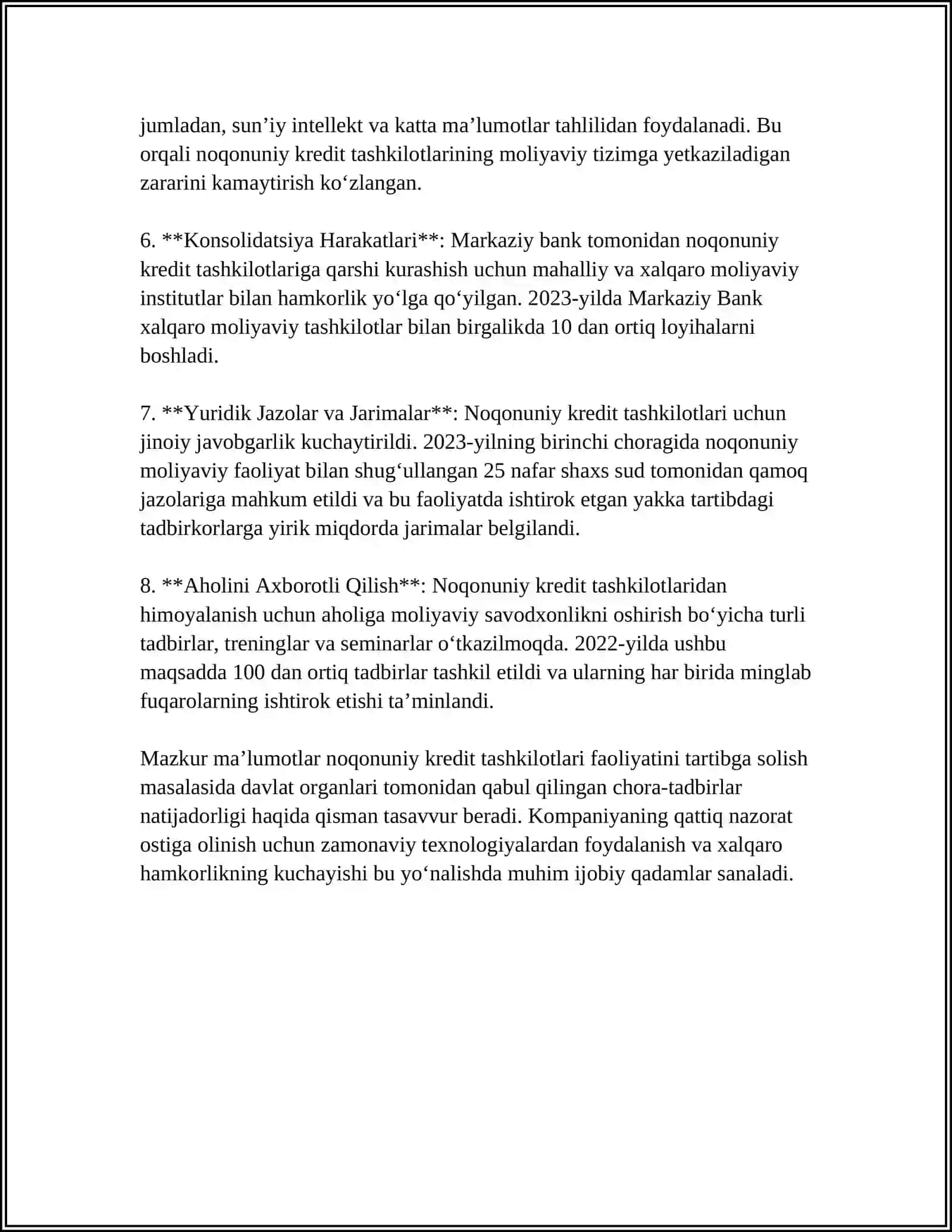 NOBANK KREDIT TASHKILOTLARI FAOLIYATINI TARTIBGA SOLISH VA NAZORAT QILISH 4