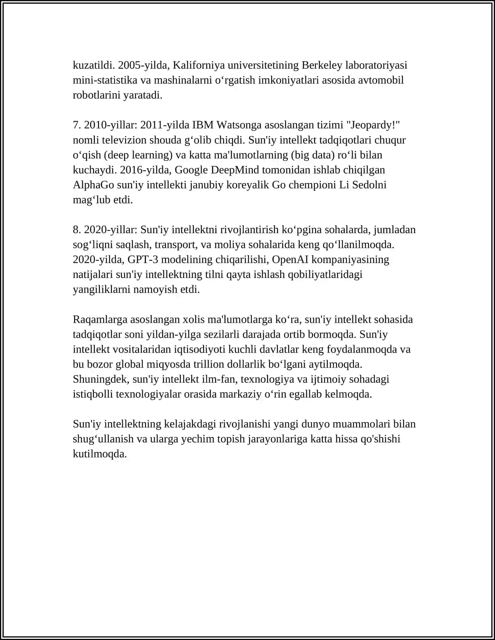 SUN’IY INTELLEKT 4
