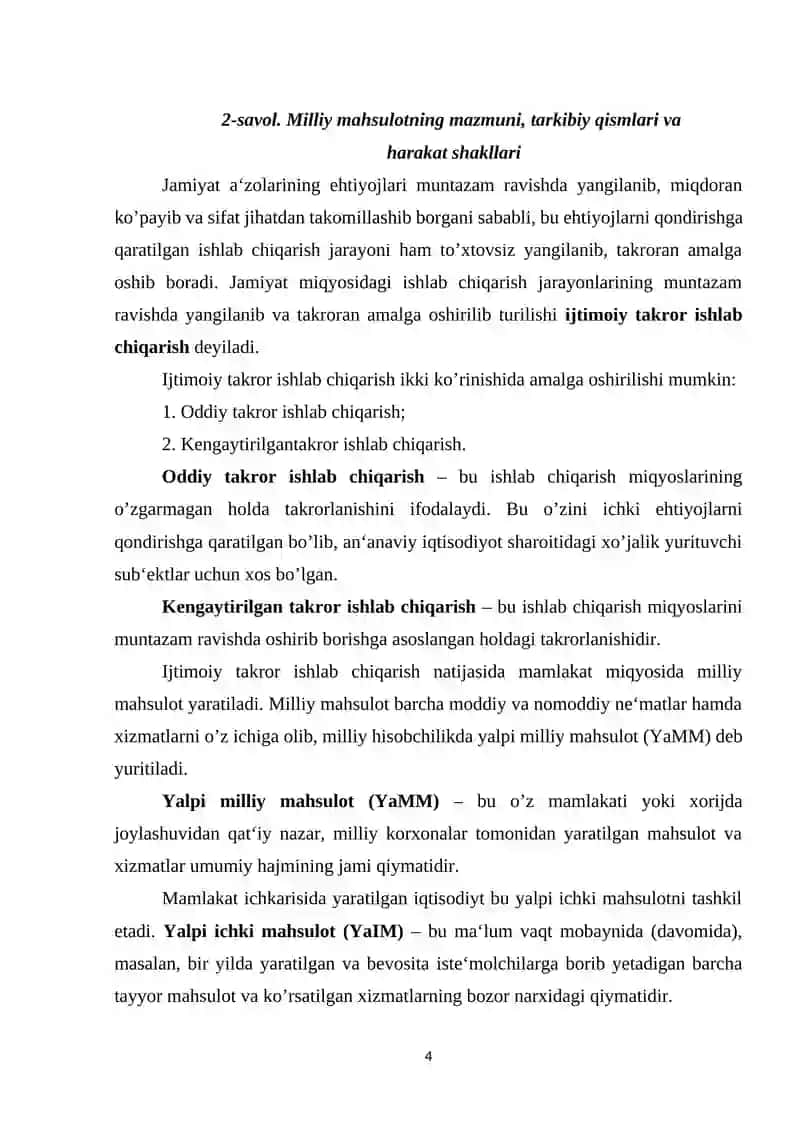 Makroiqtisodiy ko’rsatkichlar 4