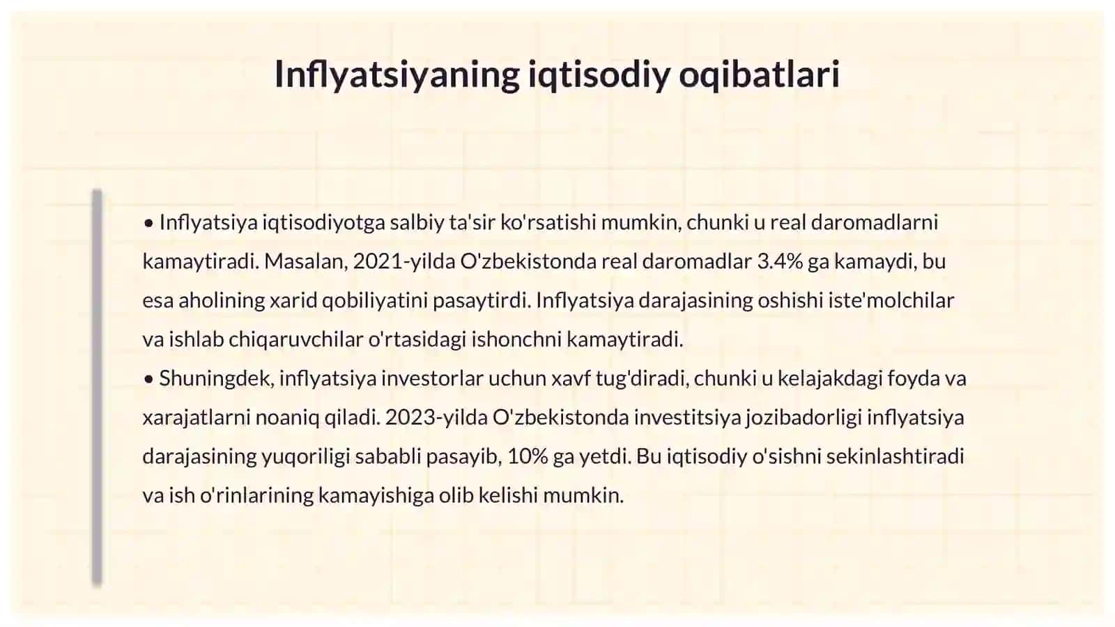 Inflyatsiyaga qarshi siyosat 4