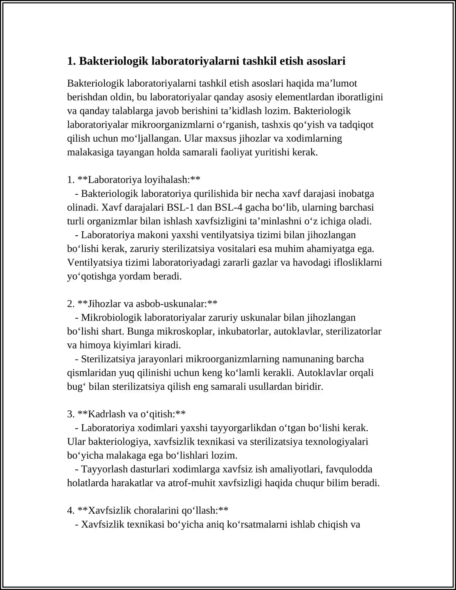 Bakteriologik Laboratoriyalar 4