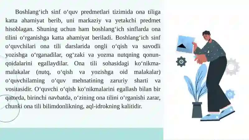 Ona tilidan Davlat ta’lim standarti va o‘quv dasturi mazmuni 4