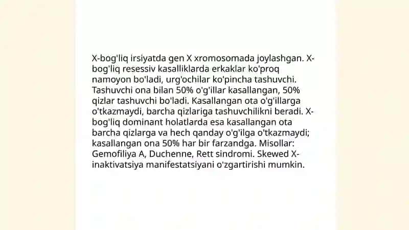 Irsiyat kasalliklari 4