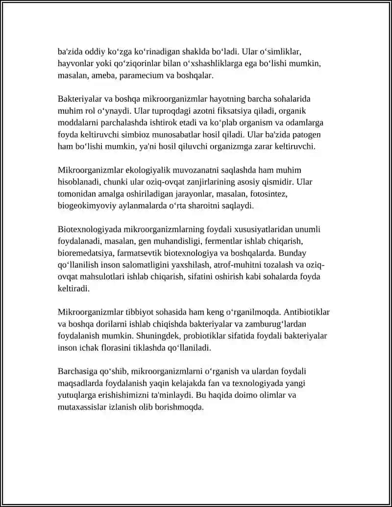 MIKROOMATNLAR 4