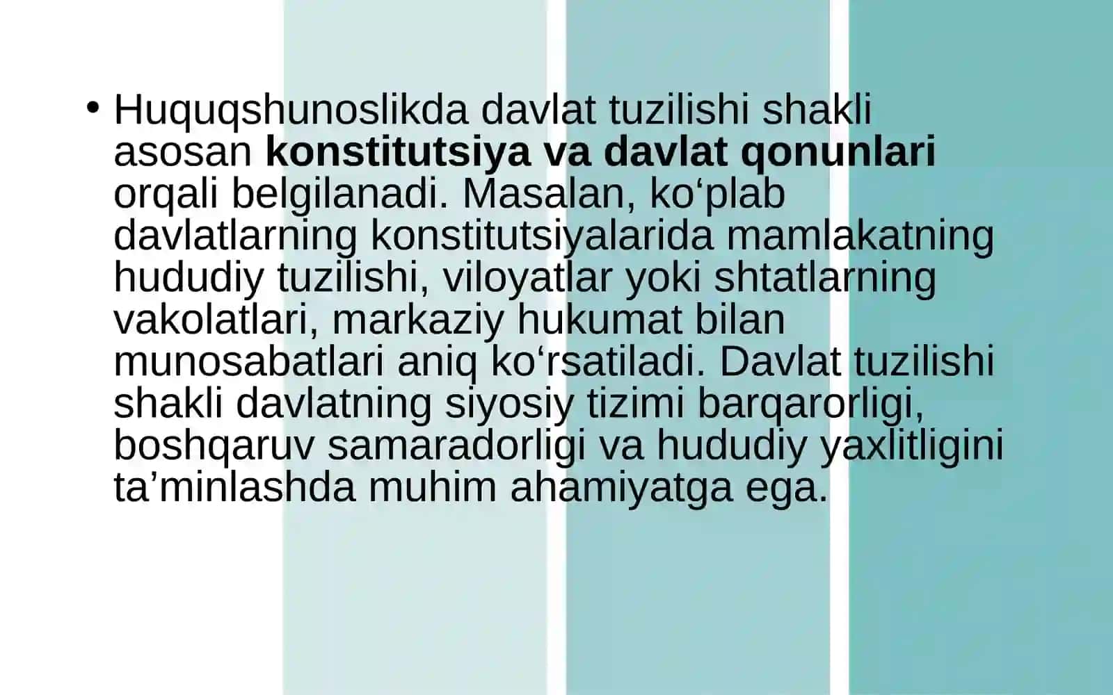 Davlat tuzilishi shakli 4
