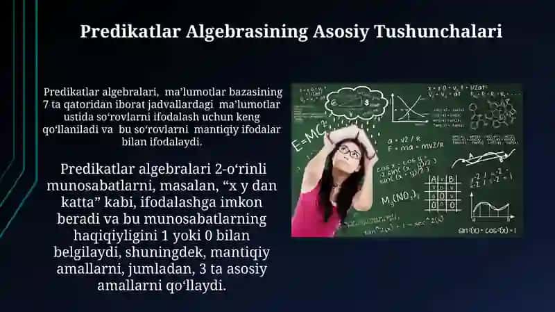 Predikatlar Algebrasining Formulalari 4