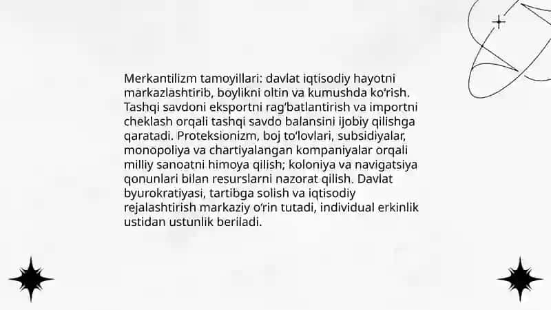 Merkantilizm Iqtisodiy talimoti 4