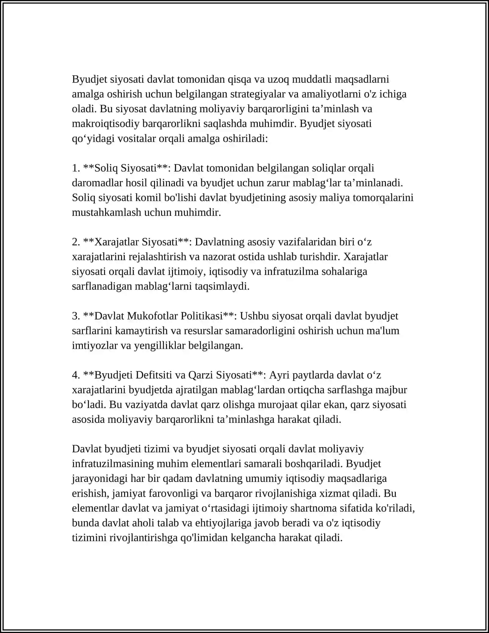 DAVLAT MOLIAVIY INFRATUZILMASINING ASOSIY ELEMENTLARI 4