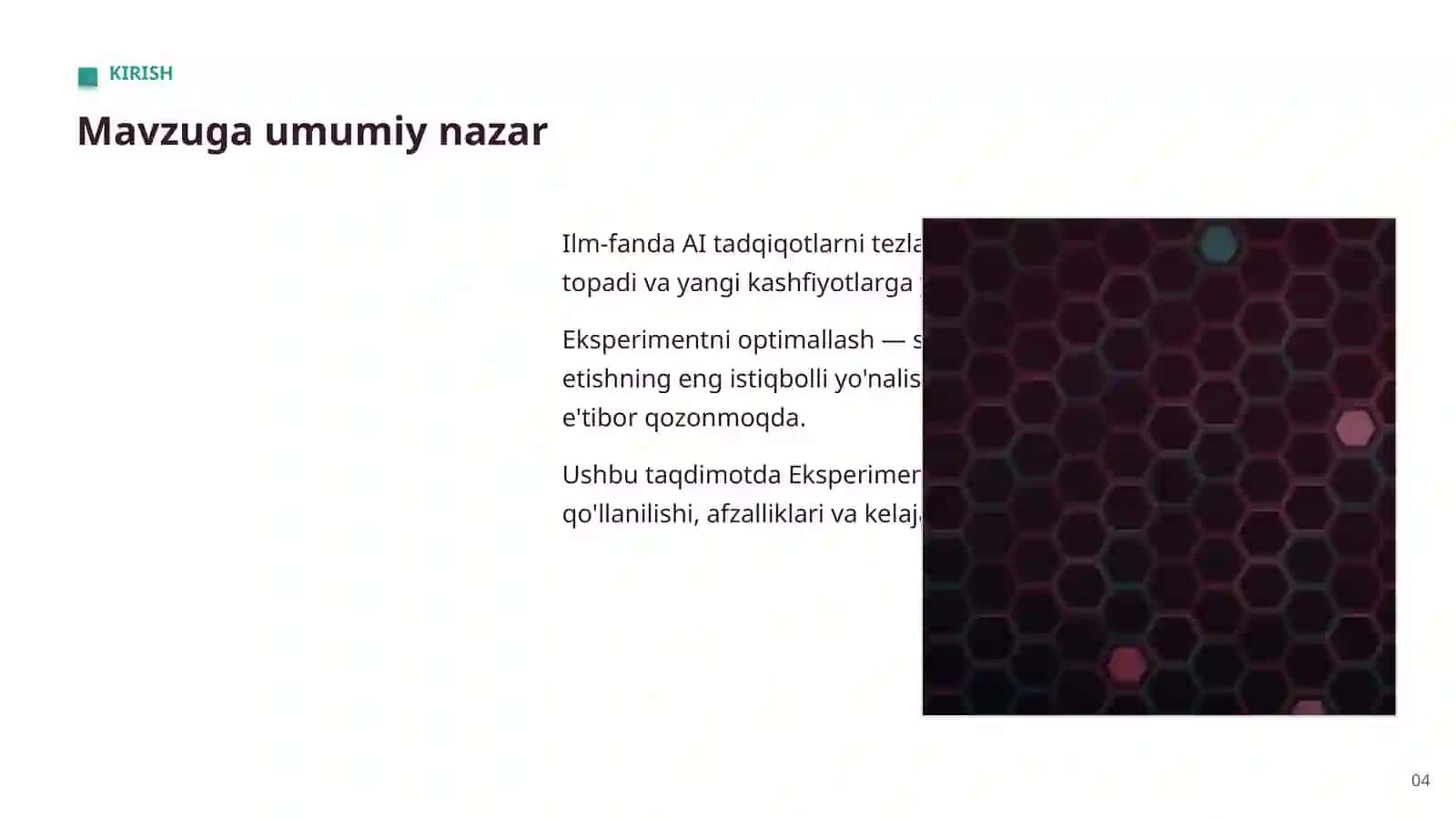 Sun'iy intellekt bo'yicha professional taqdimot 4