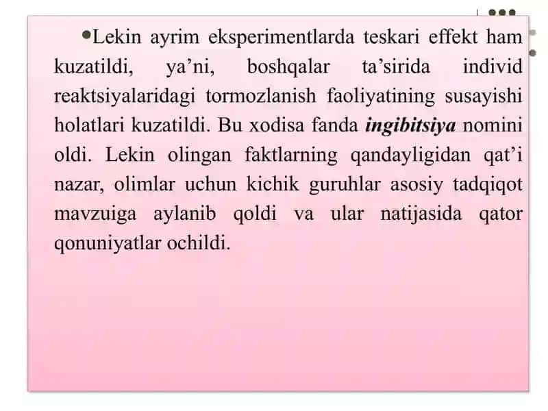 Kichik guruhlar psixologiyasi 4