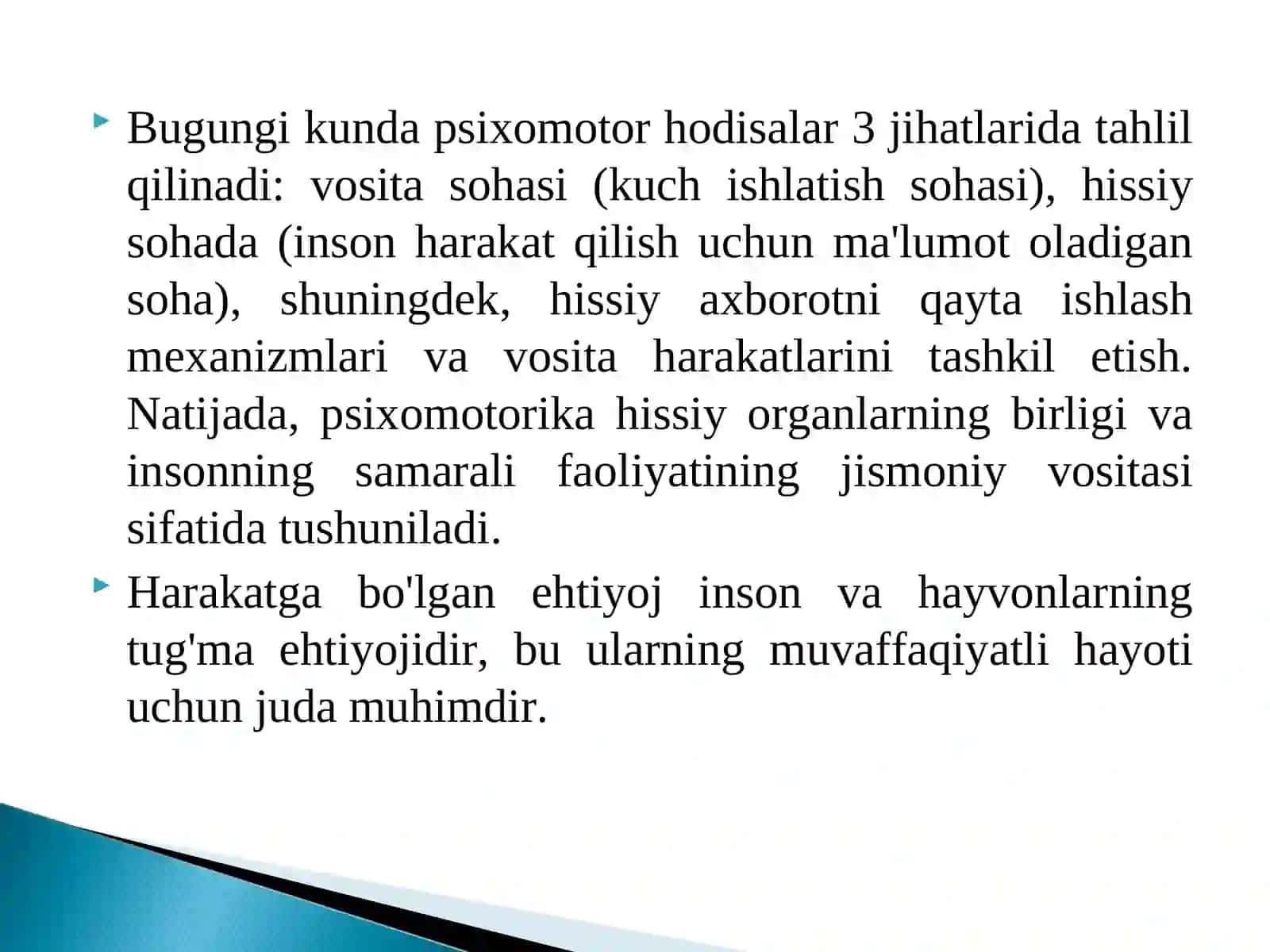 Psixomotorika tushunchasi 4