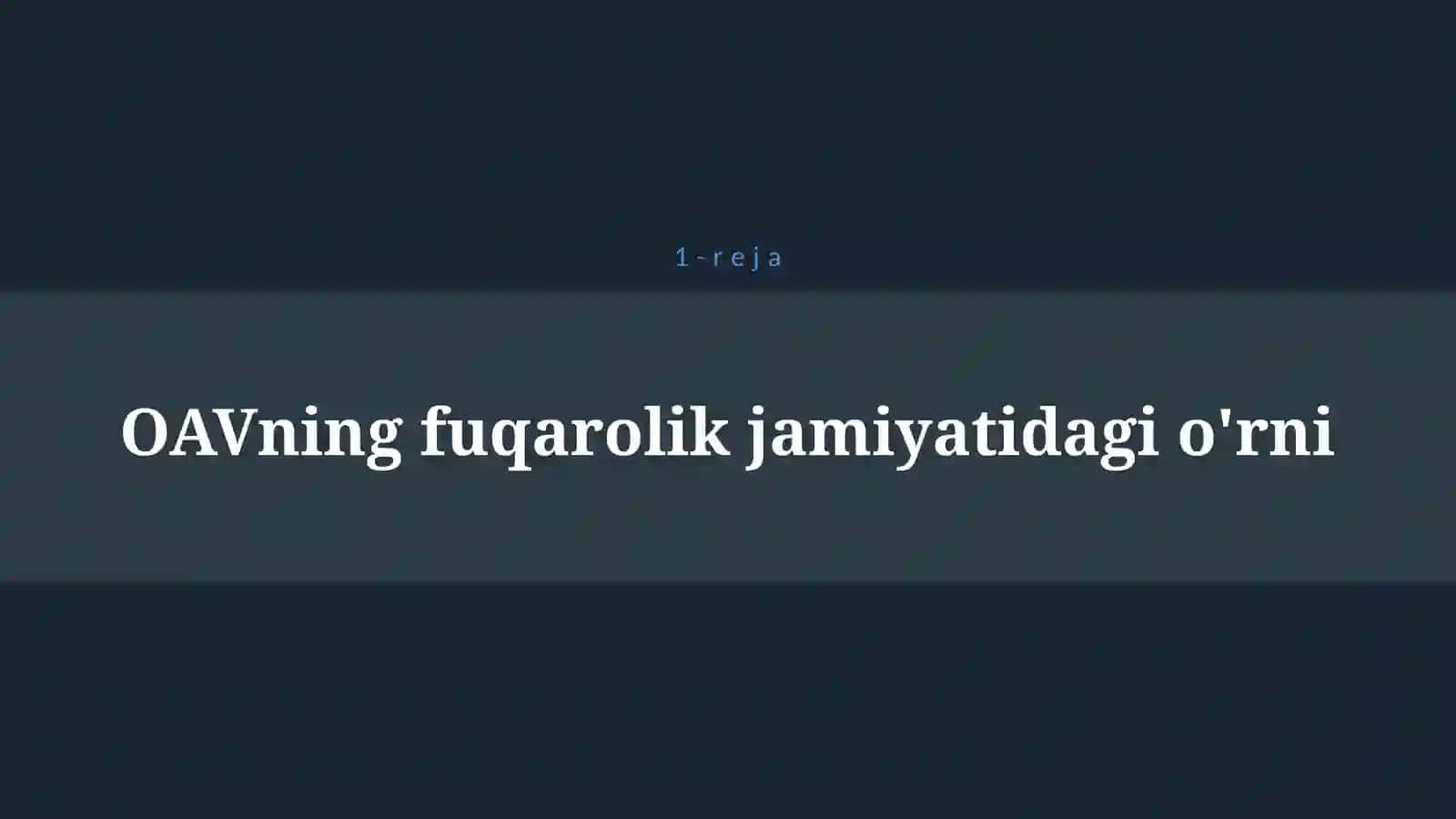 OAV FUQAROLIK JAMIYATI INSTITUTI SIFATIDA 4