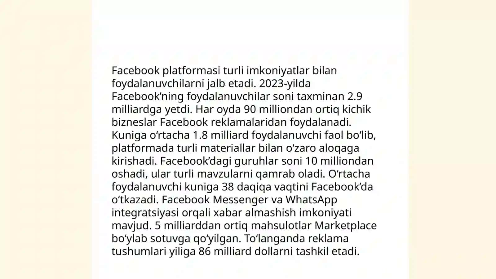 Facebook tarixiga nazar 4