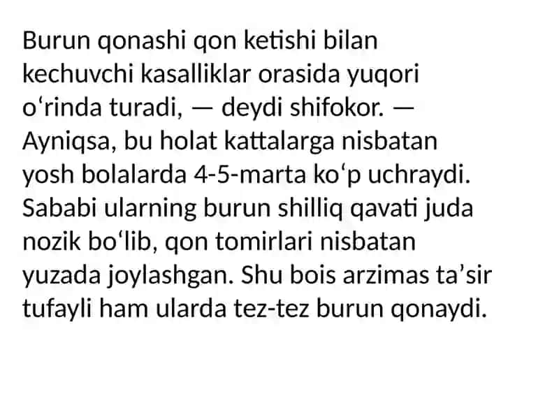 Bolalarda burun qonashi 4