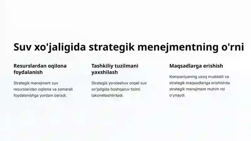 Suvxo'jaligida strategiya nazorat qilish 4