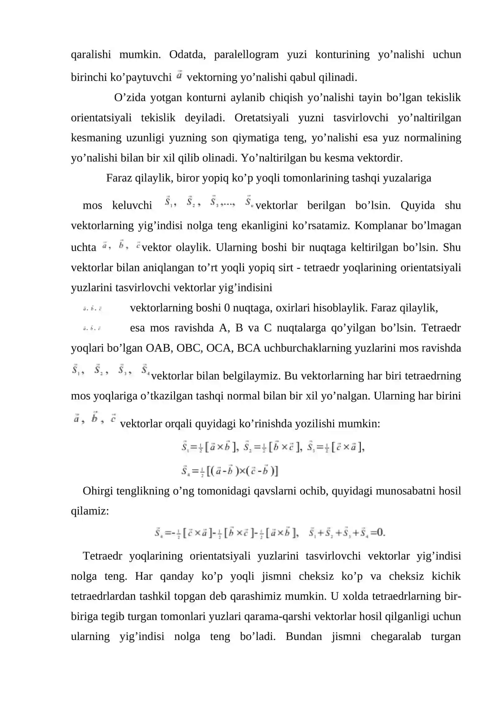 Vektоrlarning skalyar va vektor ko’paytmasi 4