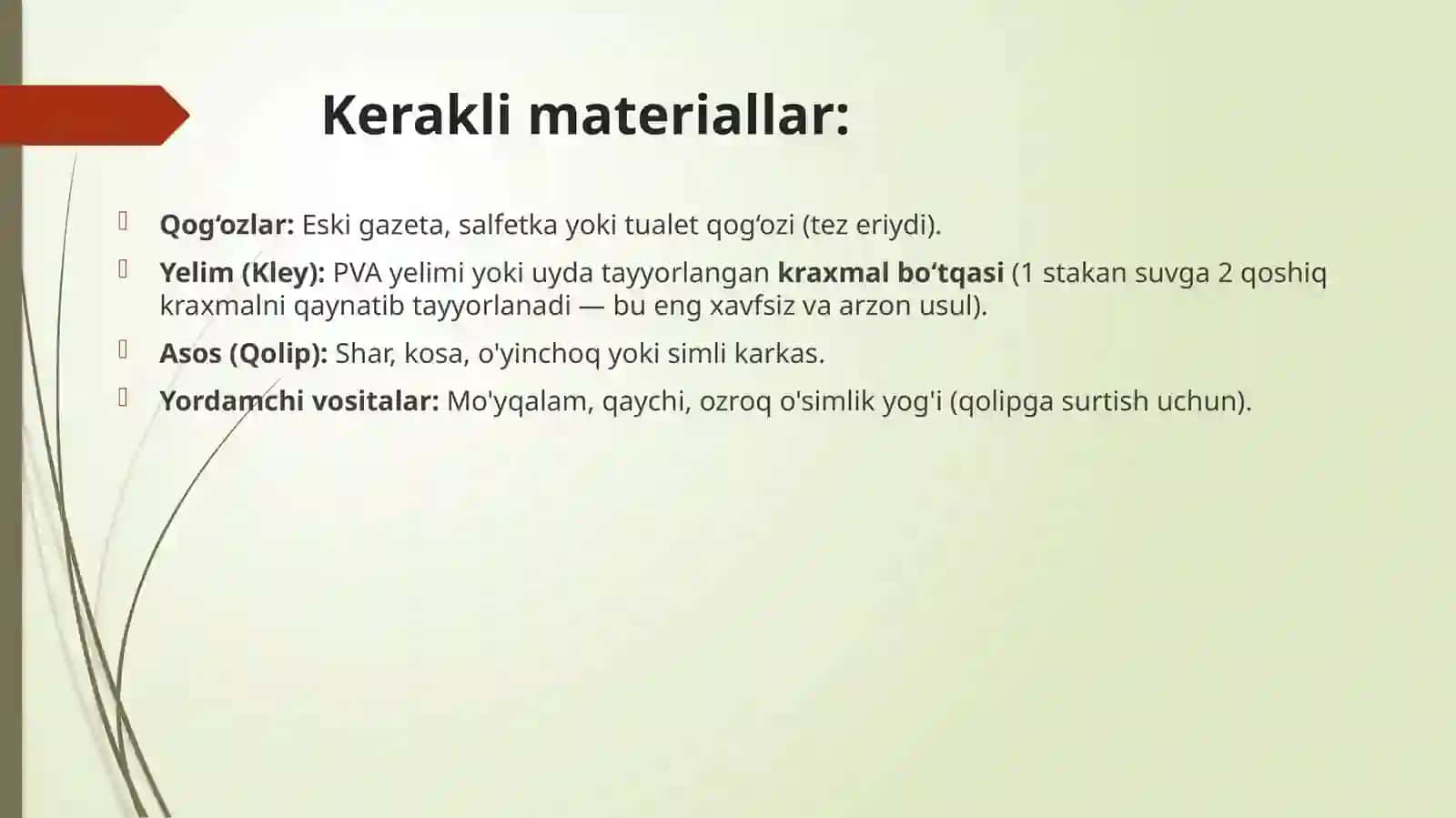 Pape mashe ishlarini tayyorlash 4