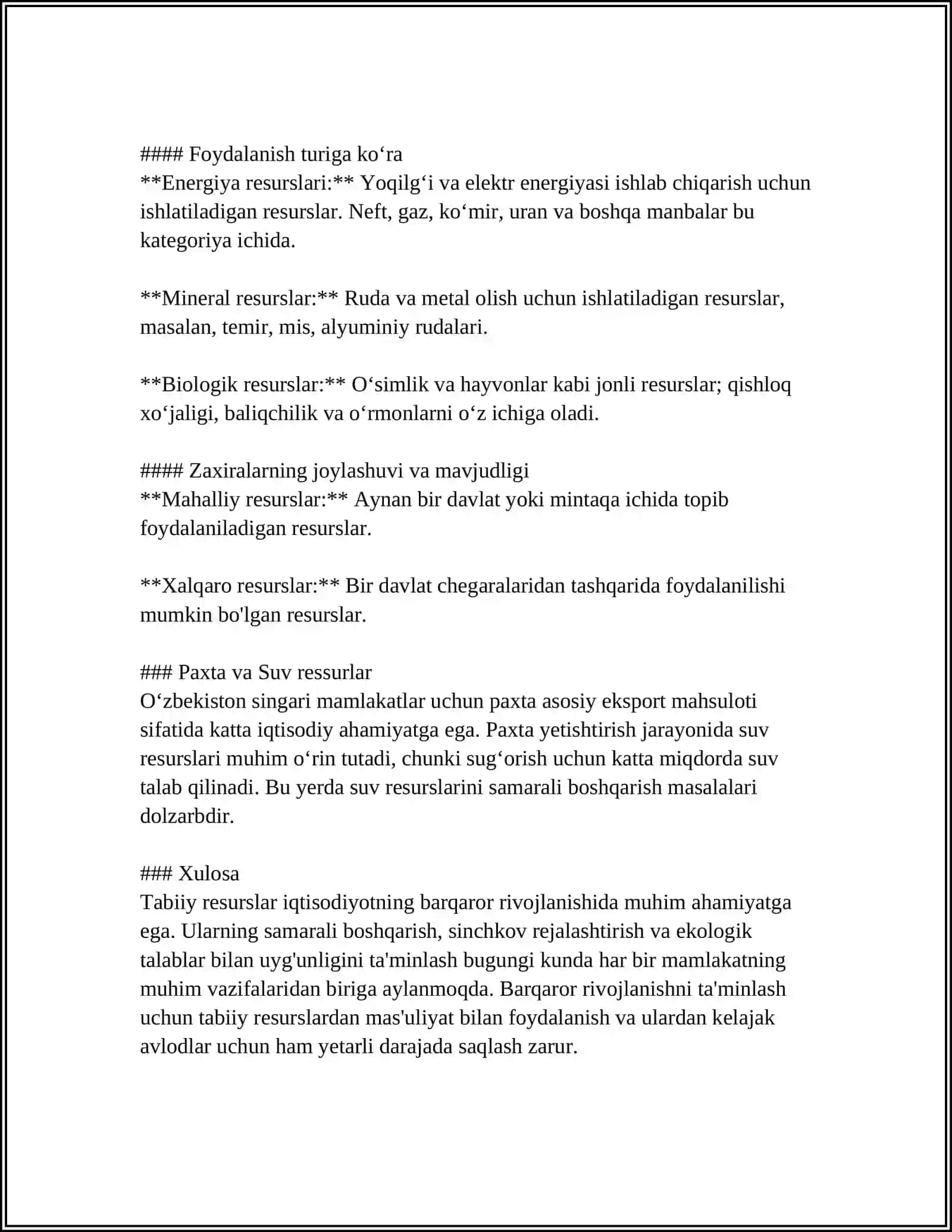 NATURAL VA TOVAR XO'JALIGI 4