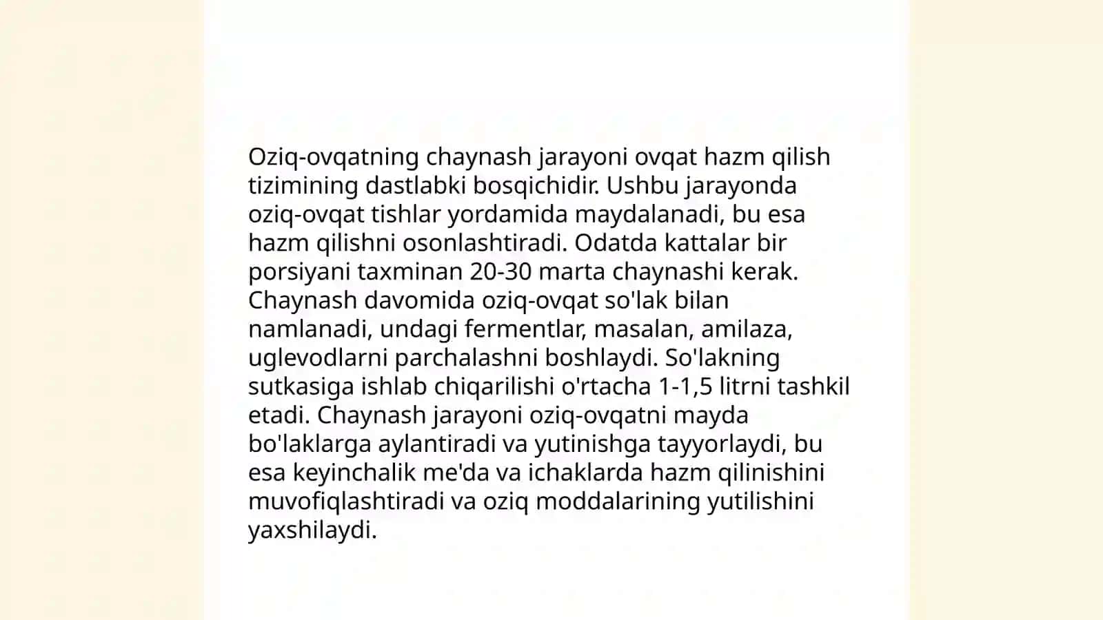 Ovqat hazm qilish azolari 4