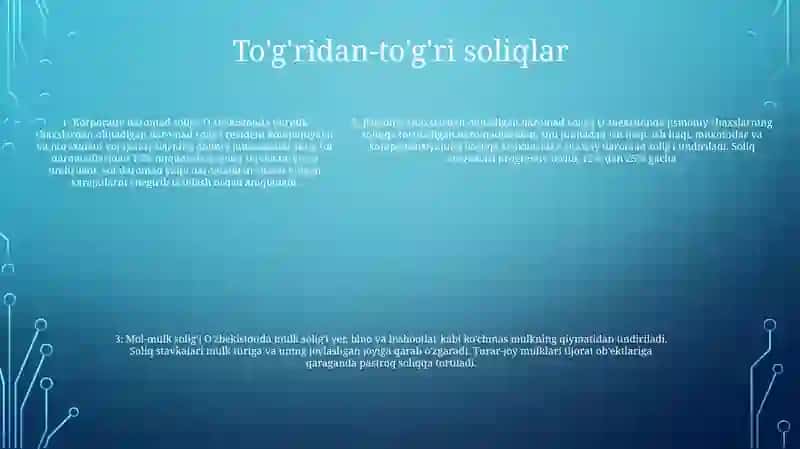 O'Zbekiston Respublikasi Soliq Tizimi 4