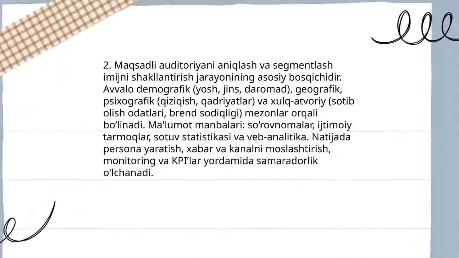 Imijni shakllantirish jarayoni 4