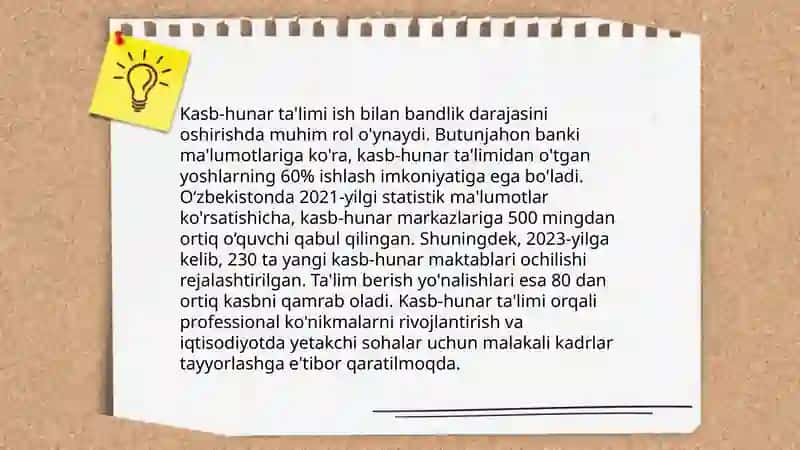 Mehnat malakasini shakllantirish usullari 4