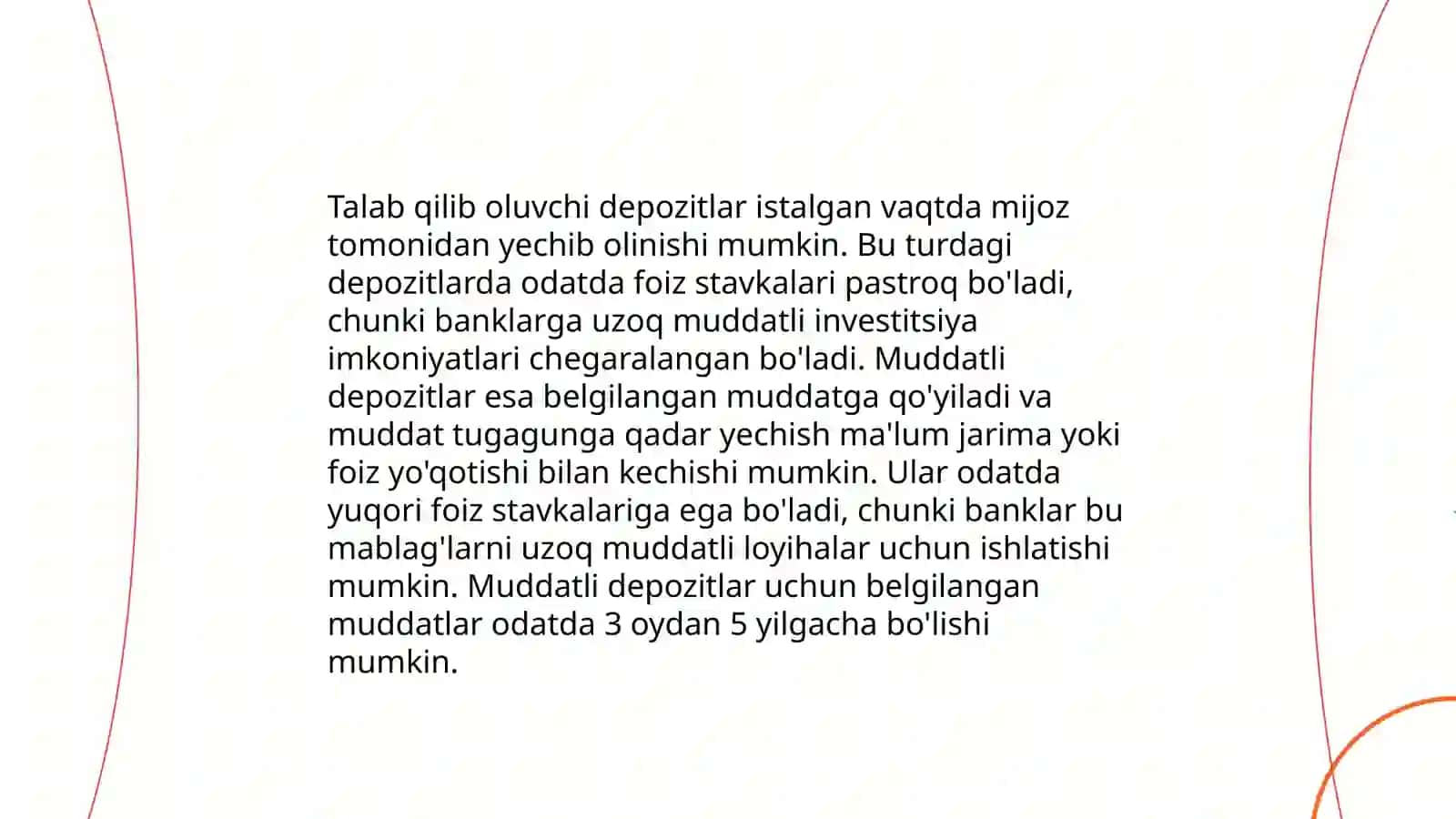 Banklarda depozit operatsiyalarini tashkil etilishi va hisobi 4