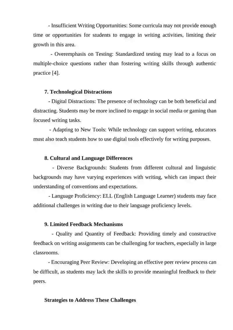 The challenges in teaching writing skill at junior high school 4