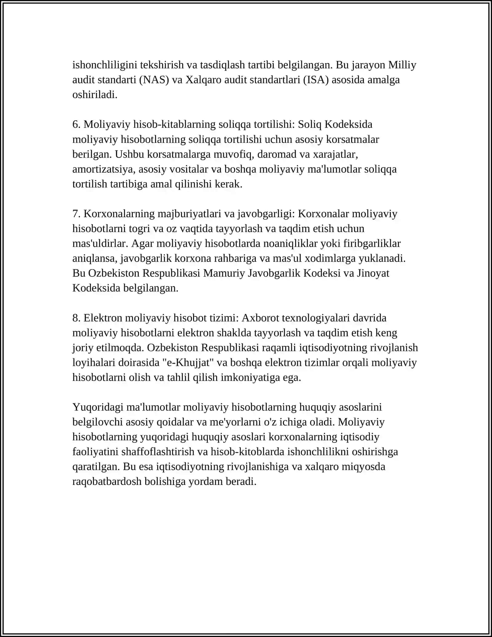 Moliyaviy hisobotlarning huquqiy asoslari 4
