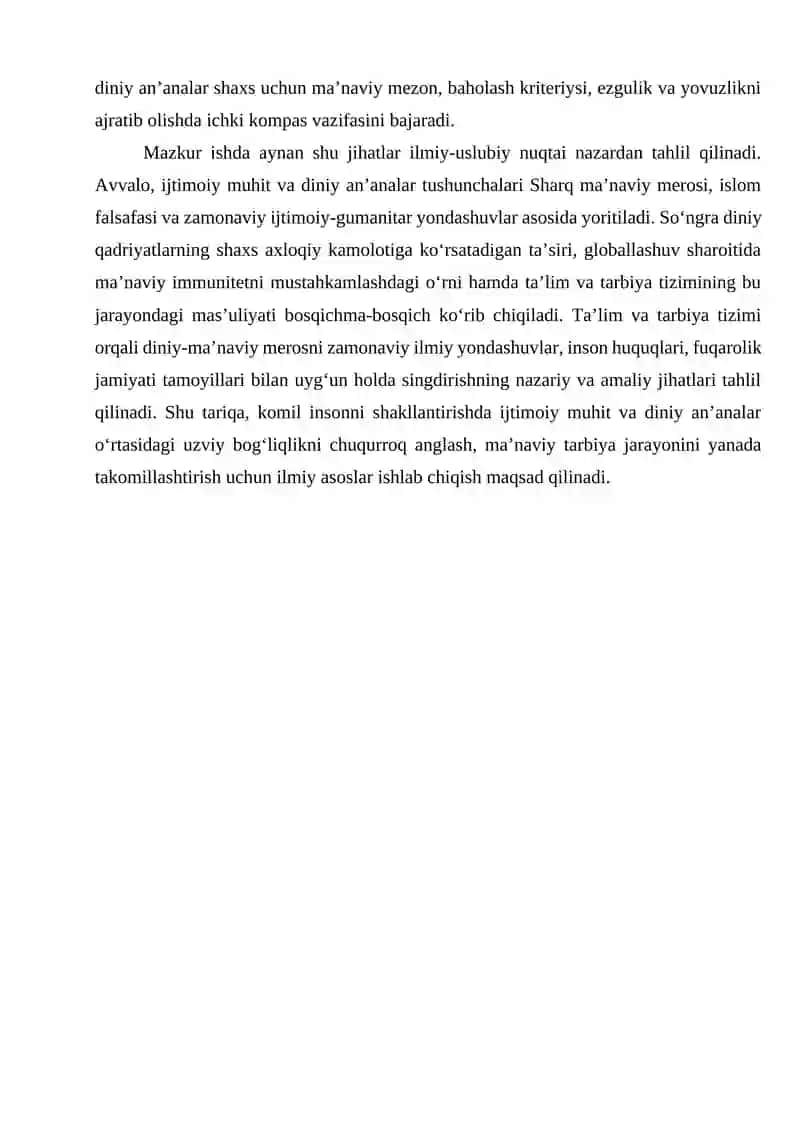 Ijtimoiy muhitda diniy anʼanalar va komil insonning shakllanishi 4