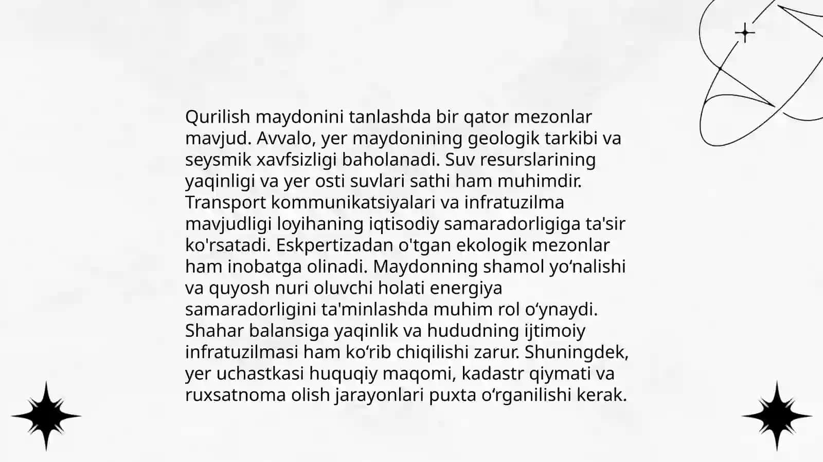 Shaharsozlik normalari va talablari 4