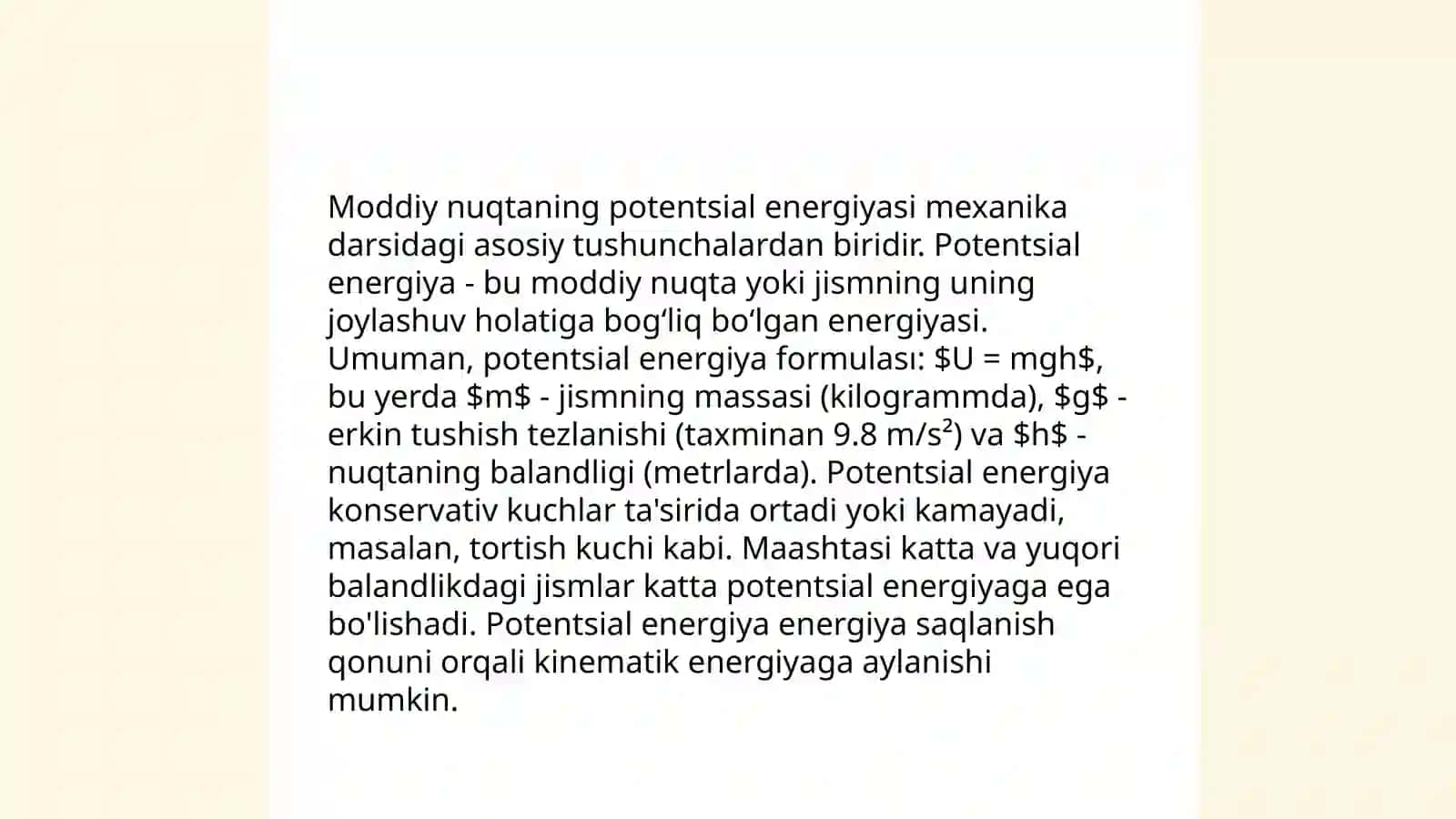 Moddiy nuqtaning aylanma bo’ylab harakati 4
