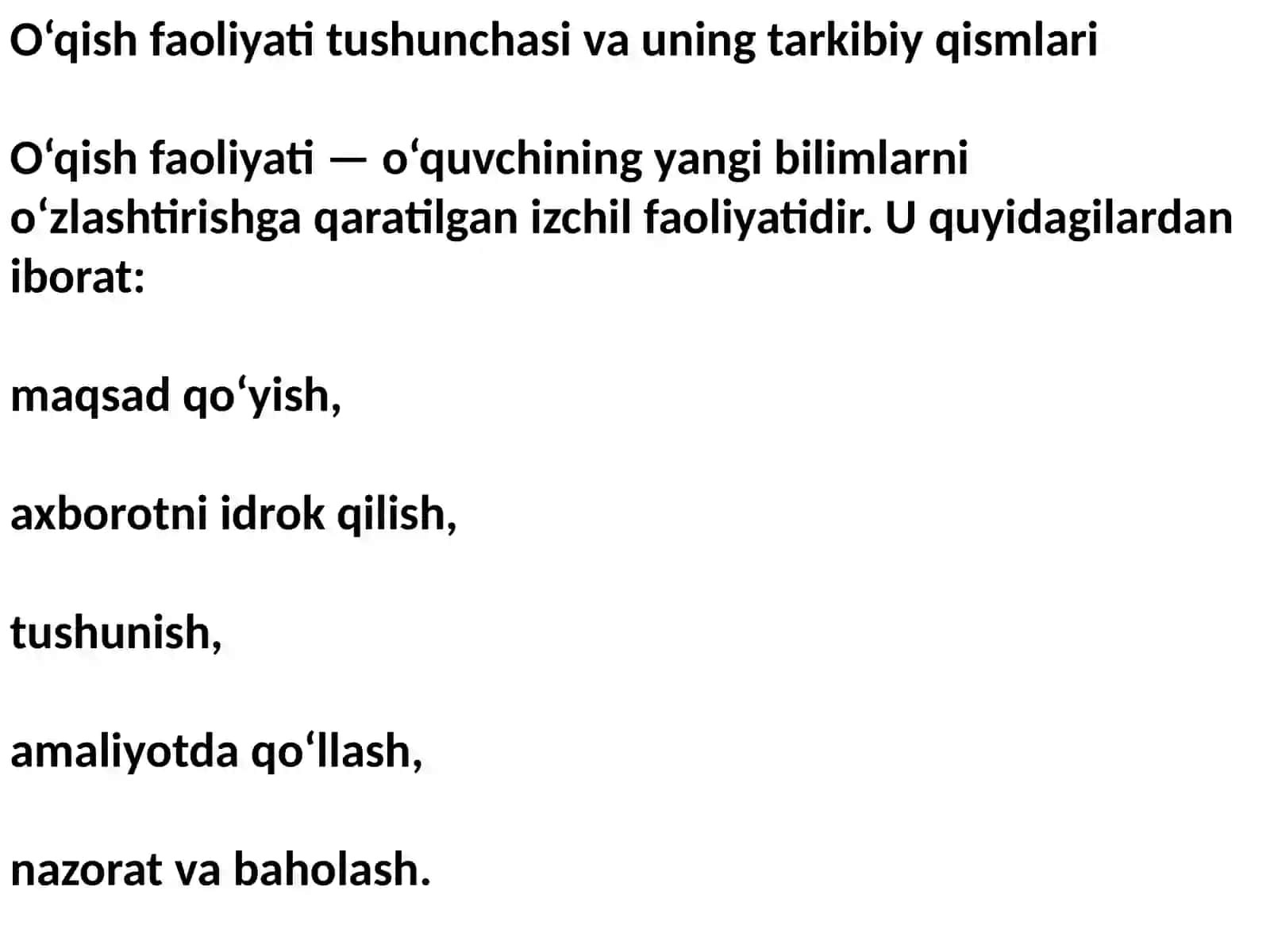 Oʻqish faoliyatida kognitiv jarayonlarning oʻrni 4