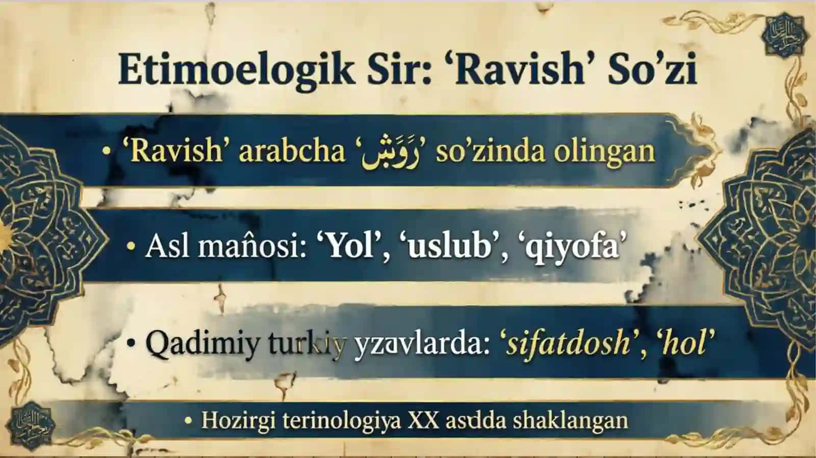 Ravish So'z Turkumi: Sirli Sayyoh 4