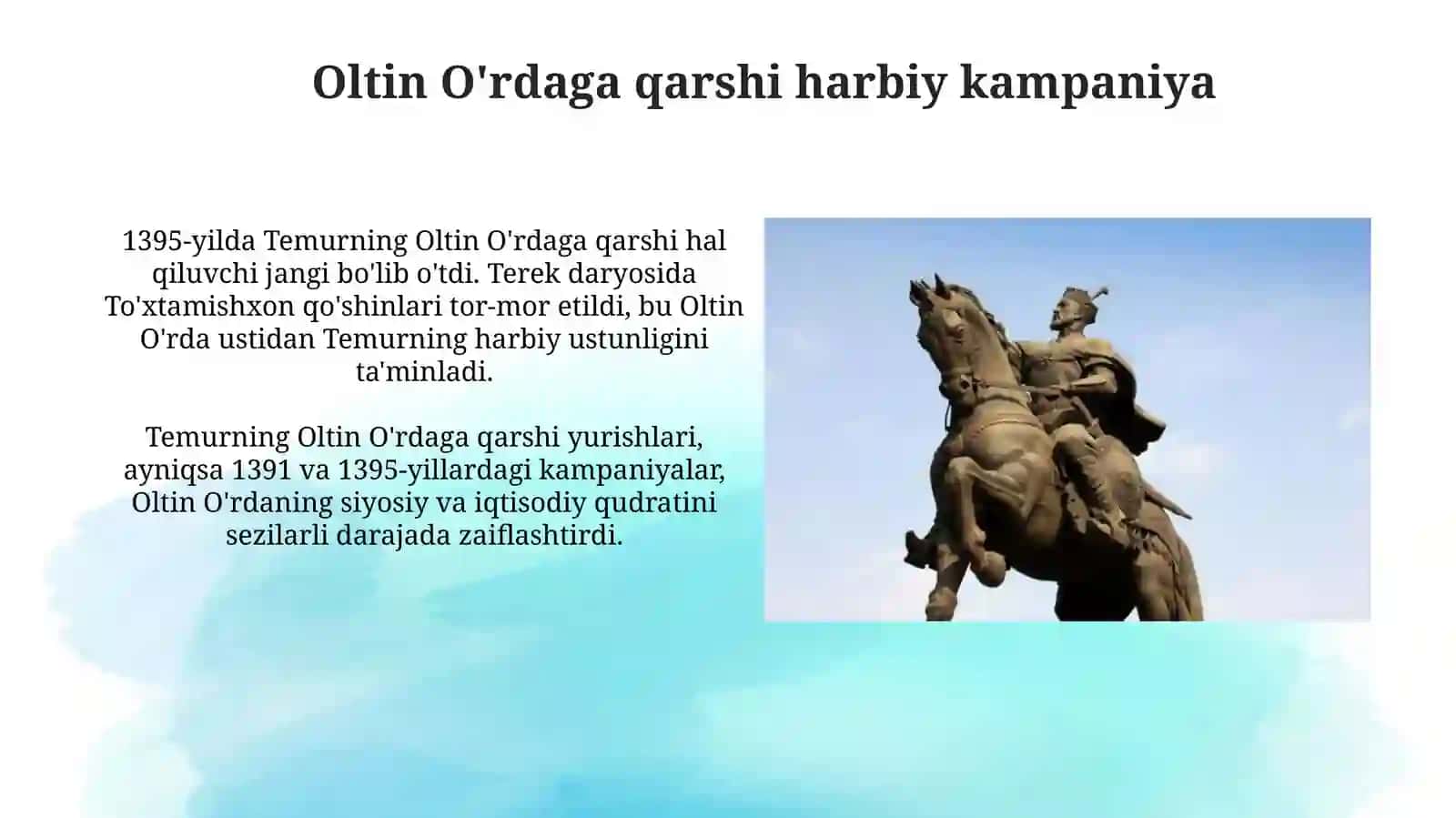 Amir Temurningtashqisiyosati 4
