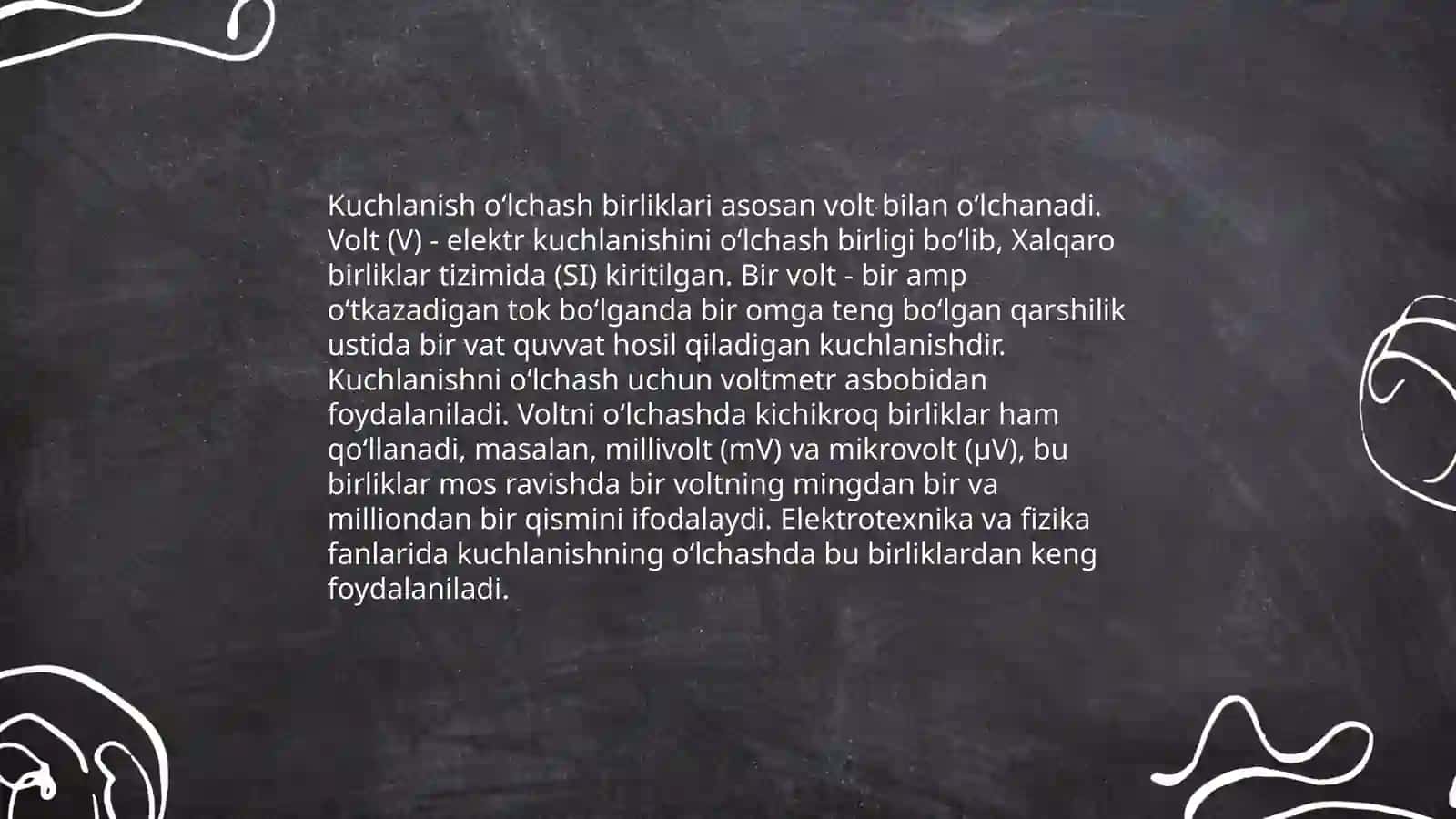 Kuchlanish boʻlgichlari 4