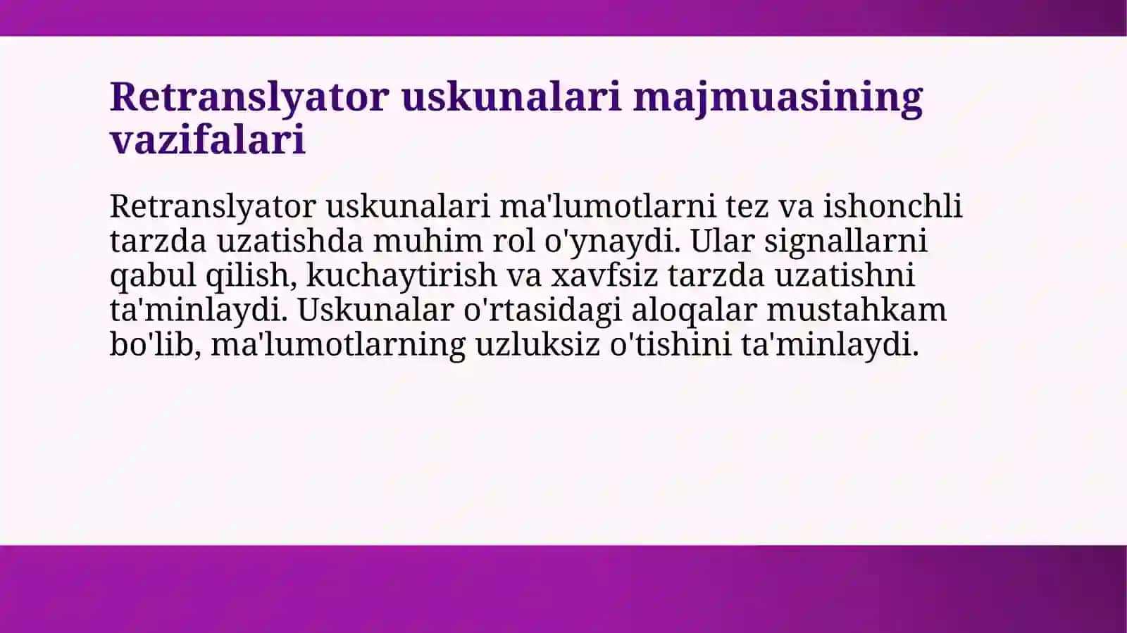 Retranslyator uskunalarimajmuasi 4
