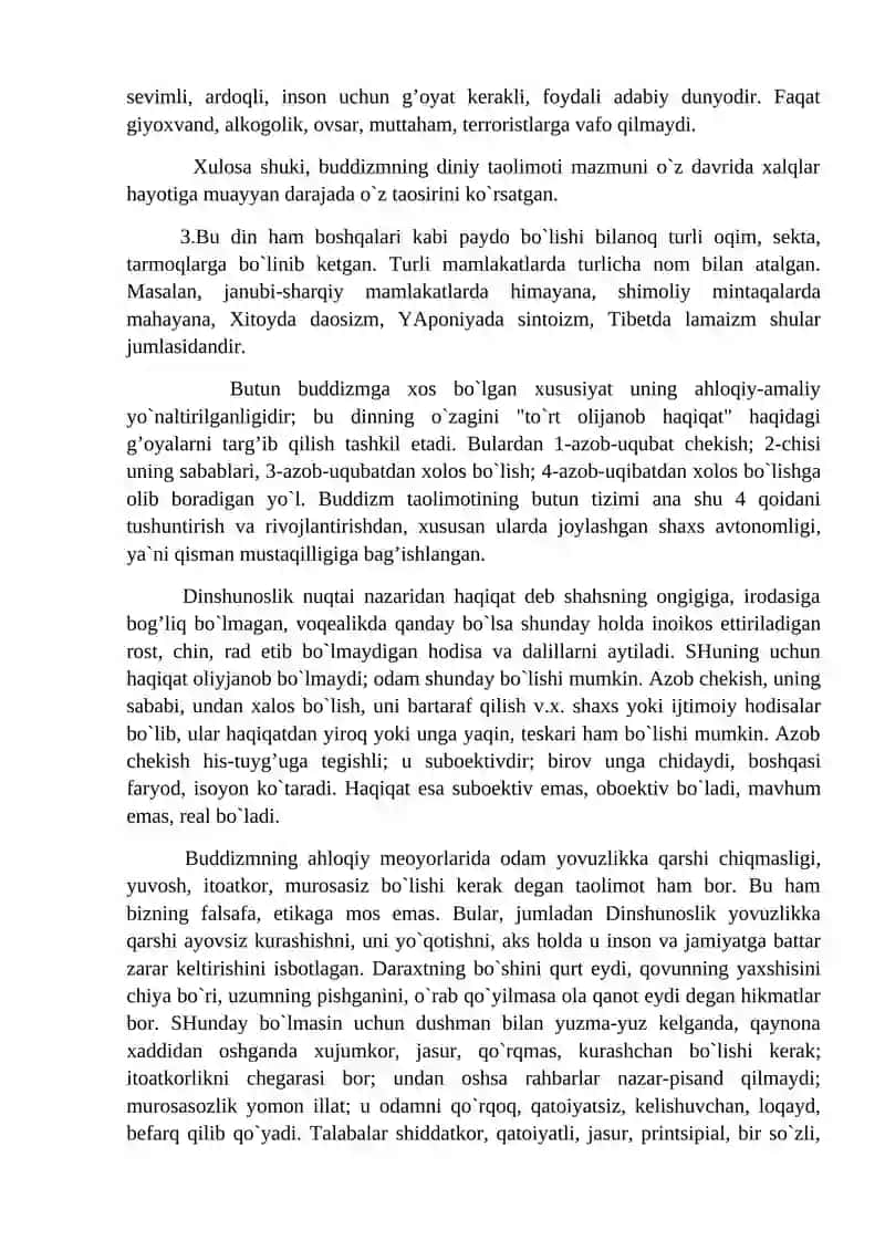 Buddaviylik va xristianlik dini tarixi va falsafasi 4