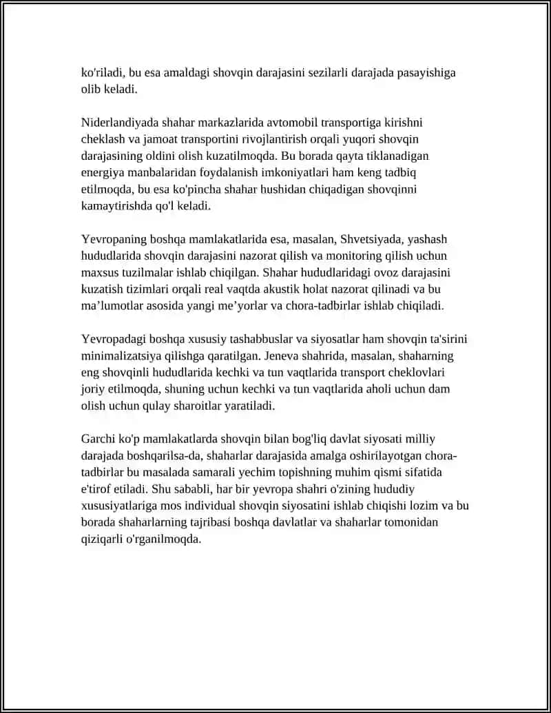 SHAHAR HUDUDINI SHOVQINDAN HIMOYALASHDA XORIJIY TAJRIBALAR 4