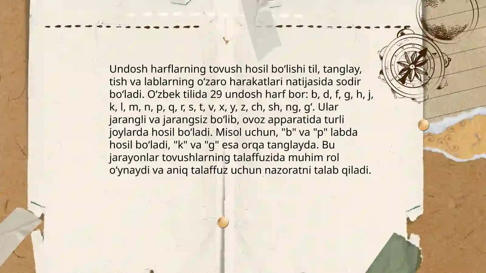 unli va undosh harflar tasnifi 4