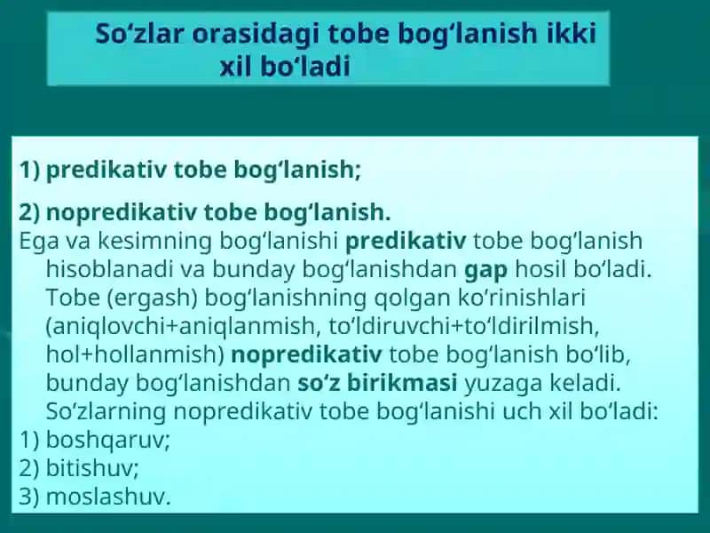 SO‘Z BIRIKMASI VA ULARNING TASNIFI 4