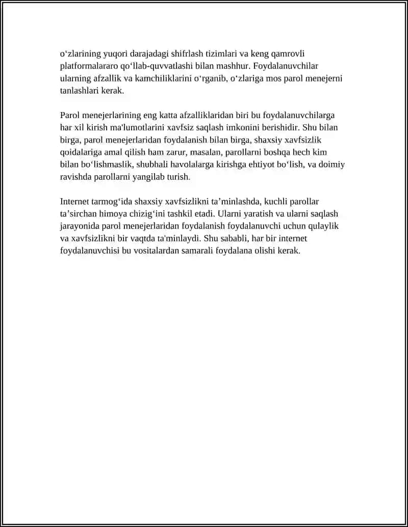 INTERNET TARMOG‘IDA SHAXSIY XAVFSIZLIK QOIDALARI 4