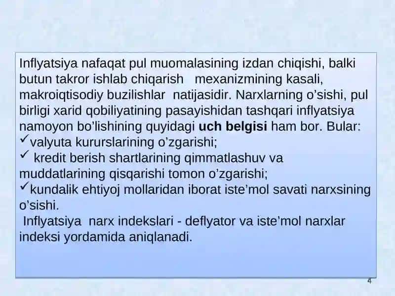 Pul va inflyatsiya 4