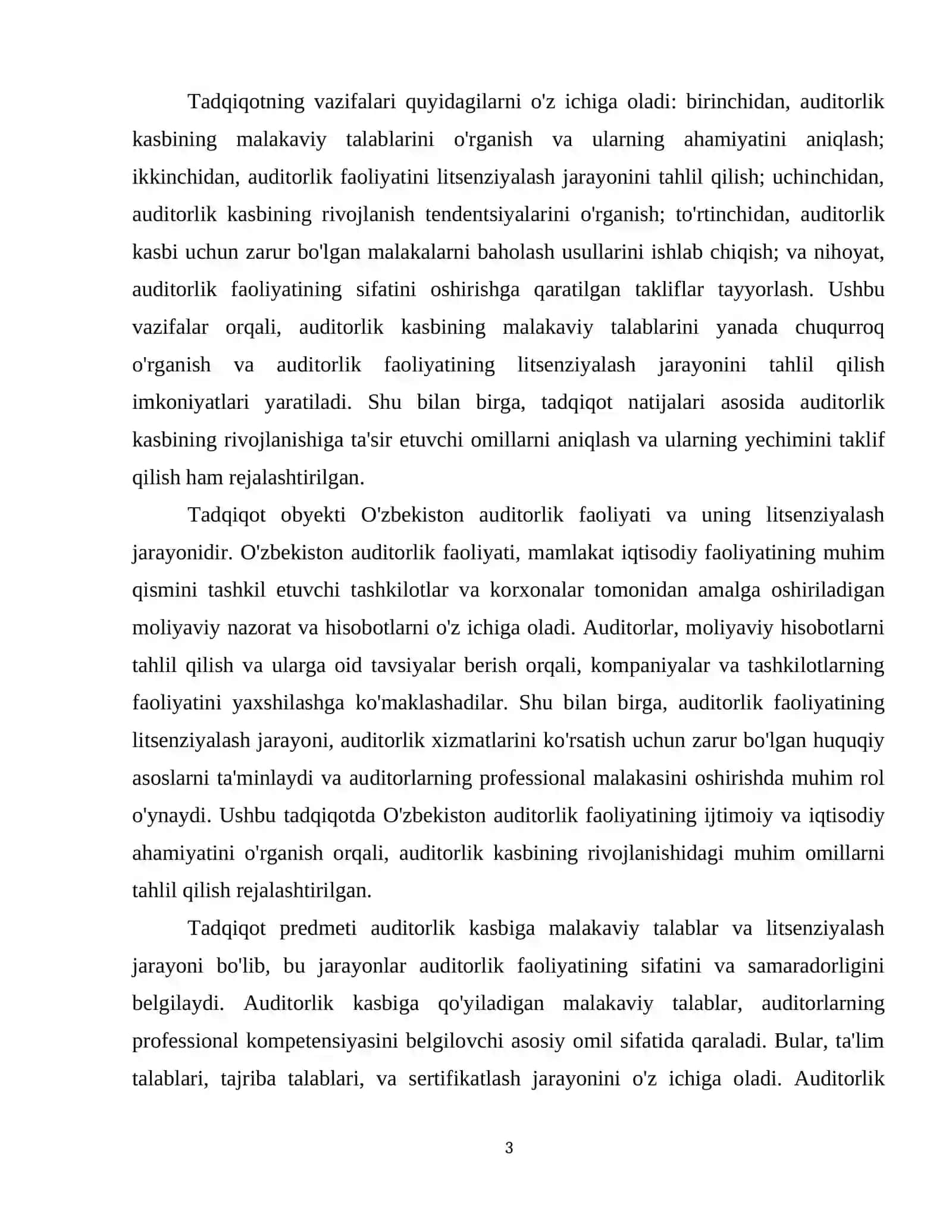 Auditorlik kasbiga malakaviy talablar va auditorlik faoliyatini litsenziyalash 4