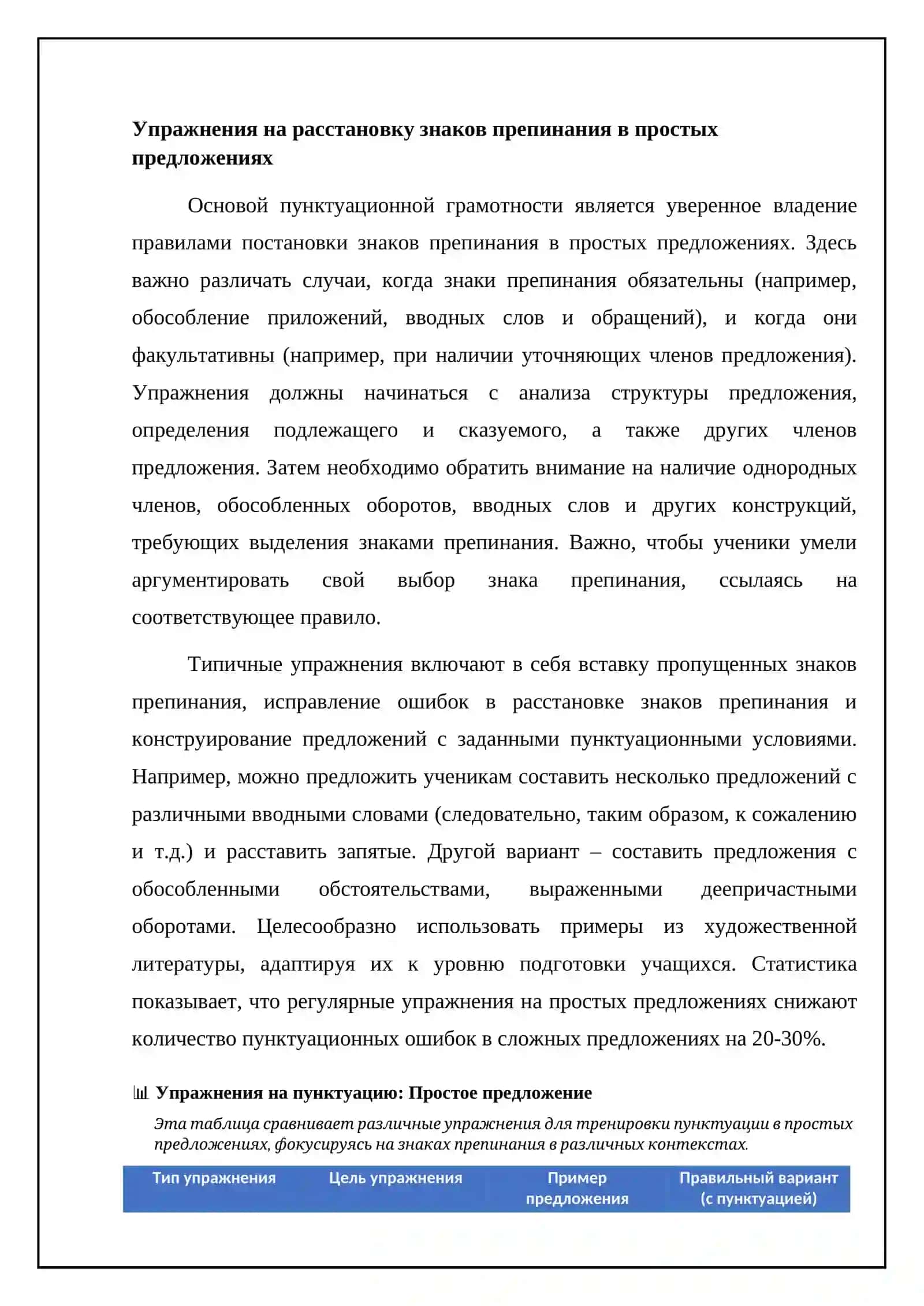 Упражнения при обучении пунктуации. методика проведения обучающих диктантов. исправление, 4