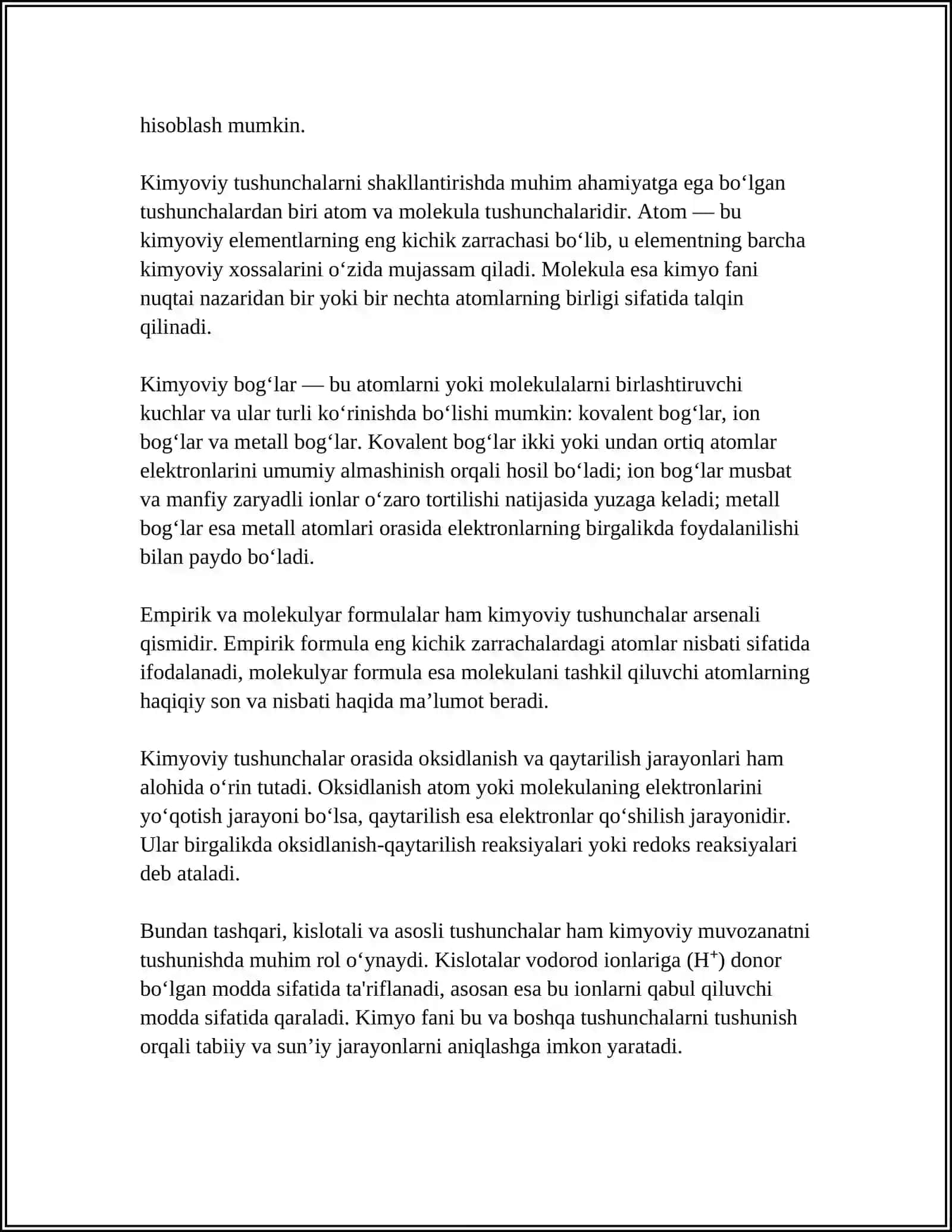BOSHLANGICH KIMYOVIY TUSHINCHALAR 4