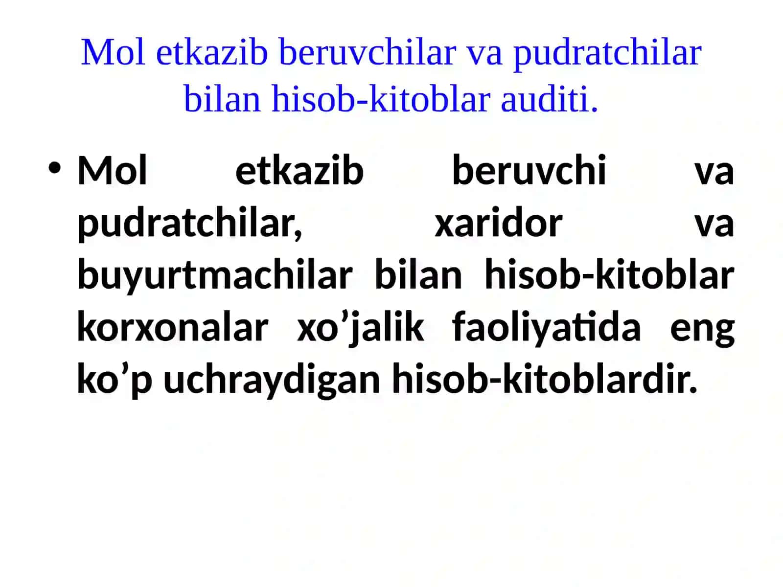 TA’MINOT JARAYONI AUDITI 4