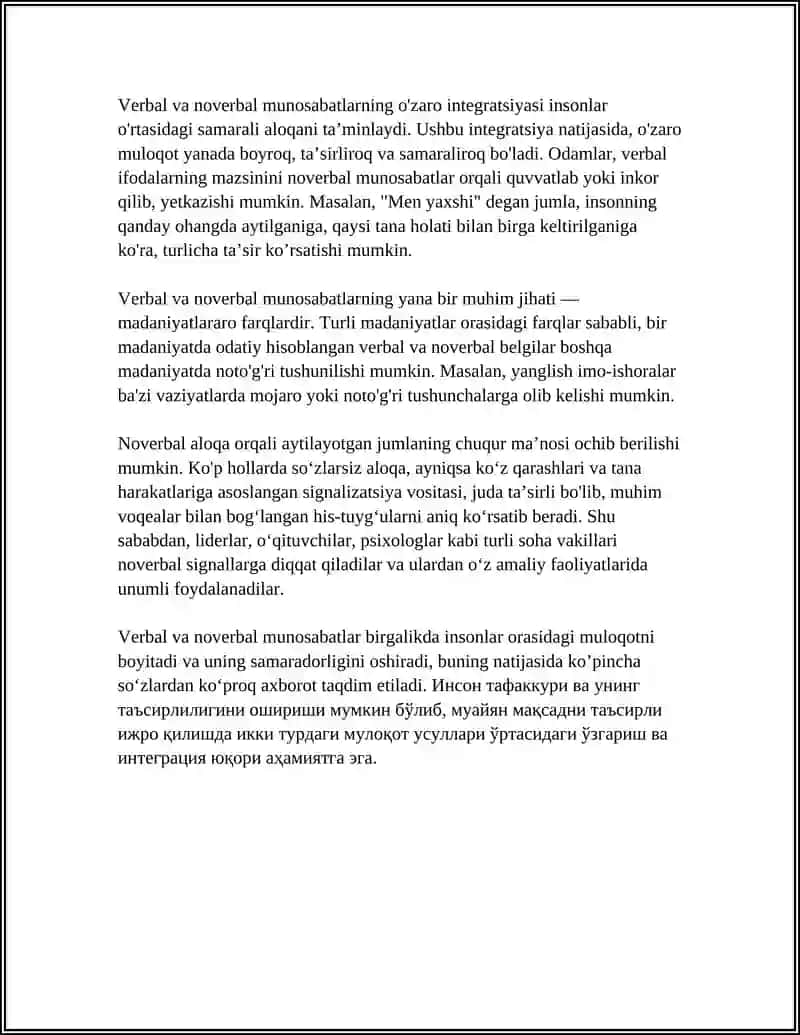 VERBAL VA NOVERBAL MUNOSATLAR 4