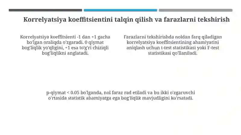 Juftlangan korrelyatsiya 4